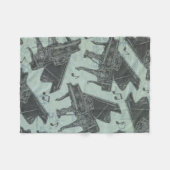 Couverture Polaire musique Note Musique Motif Thème Fleece Blanket (Devant (Horizontal))