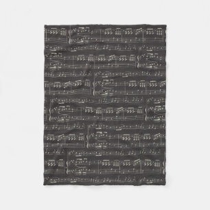 Couverture Polaire musique Note Musique Motif Thème Fleece Blanket