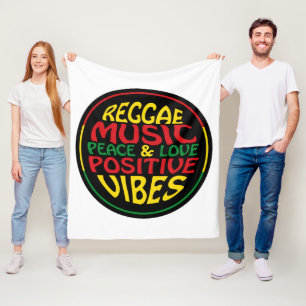 Couverture Polaire Musique reggae avec des paroles et des citations p