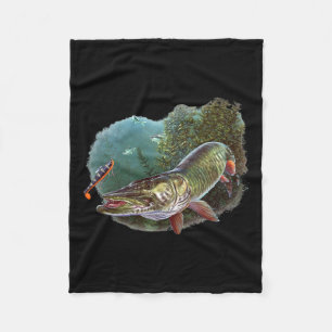 Couverture Polaire Muskie Hunter Musky Fishman Pêche à la mouche leur