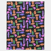 Couverture Polaire Mustachioed Men All-Over Print (Devant)
