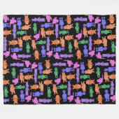 Couverture Polaire Mustachioed Men All-Over Print (Devant (Horizontal))