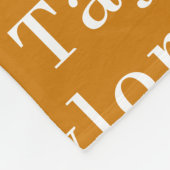 Couverture Polaire Mustard Automne Personnalisé Répétition Nom (Coin)