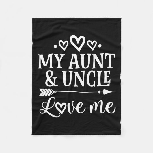 Couverture Polaire My Aunt And Uncle Love Me Niece (Devant)