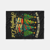 Couverture Polaire My Book Preference Has Me On The Naughty List Chri (Devant (Horizontal))