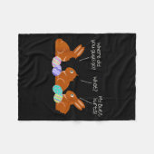 Couverture Polaire My Butt Hurts Chocolate Bunny Easter Funny (Devant (Horizontal))