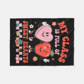 Couverture Polaire My Cl Is Full Of Sweet Hearts Hipe Teacher Va  (Devant (Horizontal))