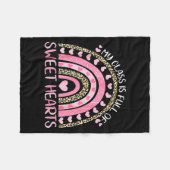 Couverture Polaire My Cl Is Full Of Sweethearts Rainbow Valentines  (Devant (Horizontal))