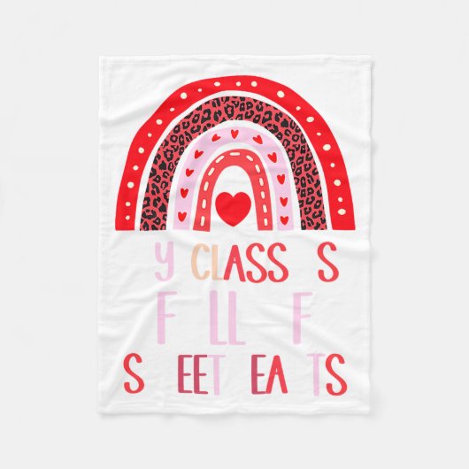 Couverture Polaire My Cl Is Full Of Sweethearts Teacher Valentines  (Devant)