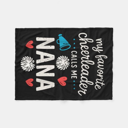 Couverture Polaire My Favorite Cheerleader Calls Me Nana Grandma Chee (Devant (Horizontal))