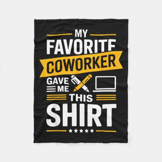 Couverture Polaire My Favorite Coworker Gave Me This  (Devant)