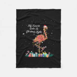 Couverture Polaire My favorite Is Christmas Lights Costume Flamingo