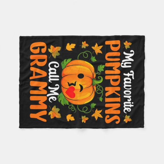 Couverture Polaire My Favorite Pumpkins Call Me Grammy Shirt Funny Ha (Devant (Horizontal))