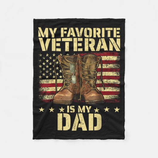 Couverture Polaire My Favorite Veteran Is My Dad Father Veterans Day (Devant)