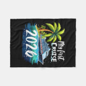 Couverture Polaire My First Cruise 2026 Funny First Time Cruise Vacat (Devant (Horizontal))