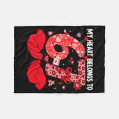 Couverture Polaire My Heart Belongs To 67 Valentine's Day Six Seven F (Devant (Horizontal))