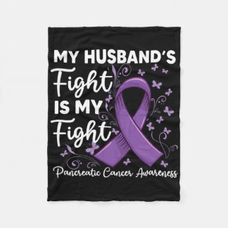 Couverture Polaire My Husnd's Fight Is My Fight Pancreatic Cancer Awa