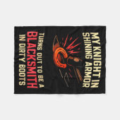 Couverture Polaire My Knight In Shining Funny Blacksmith Wife Women F (Devant (Horizontal))