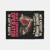 Couverture Polaire My Knight In Shining Heavy Equipment Operator Wife (Devant (Horizontal))