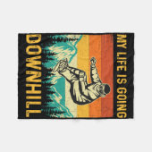 Couverture Polaire My Life Is Go Downhill - Snowboarder Snowboardi (Devant (Horizontal))