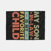 Couverture Polaire My Son In Law Is My Favorite Child Family Groovy T (Devant (Horizontal))