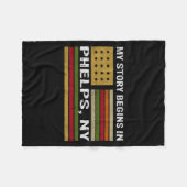 Couverture Polaire My Story Is Begins In Phelps Ny (Devant (Horizontal))