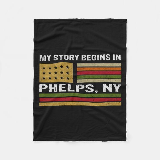 Couverture Polaire My Story Is Begins In Phelps Ny (Devant)