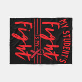 Couverture Polaire My Student's Fight Is My Fight Blood Cancer Awaren (Devant (Horizontal))
