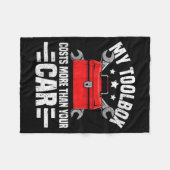 Couverture Polaire My Toolbox Costs More Than Your Car Funny Auto Mec (Devant (Horizontal))