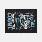 Couverture Polaire My Trainer Is Awesome But Definitely Can't Count (Devant (Horizontal))