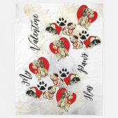 Couverture Polaire My Valentine Has Pws Charming mignon Amateurs d'an (Devant)