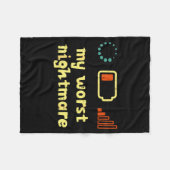 Couverture Polaire My Worst Low Wifi Signal Funny Gamer Men Boys Kids (Devant (Horizontal))