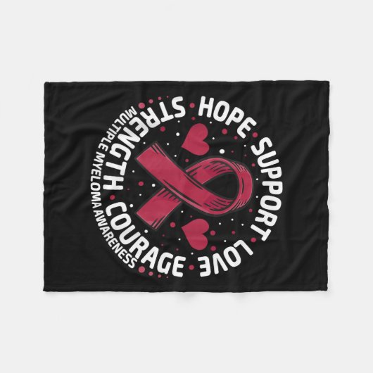 Couverture Polaire Myélome multiple Soutien Famille Myélome multiple  (Devant (Horizontal))