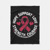 Couverture Polaire Myélome multiple Soutien Famille Myélome multiple  (Devant)