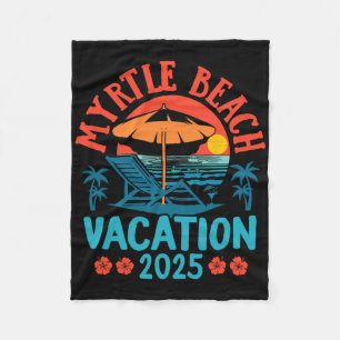 Couverture Polaire Myrtle Beach Vacation 2025 Souvenir Correspondant