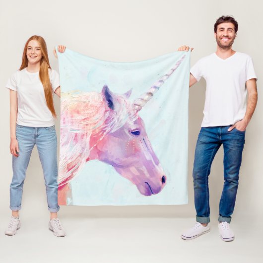Couverture Polaire Mystic Unicorn (En situation)