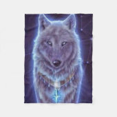 Couverture Polaire Mystic Wolf (Devant)