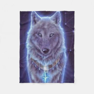 Couverture Polaire Mystic Wolf