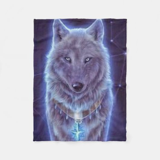 Couverture Polaire Mystic Wolf (Devant)
