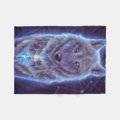 Couverture Polaire Mystic Wolf (Devant (Horizontal))