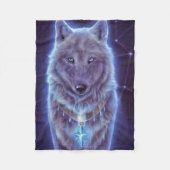 Couverture Polaire Mystic Wolf (Devant)