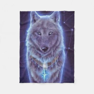 Couverture Polaire Mystic Wolf