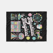 Couverture Polaire Mystical Magical Retro Aesthetic Space Gift Men Wo (Devant (Horizontal))