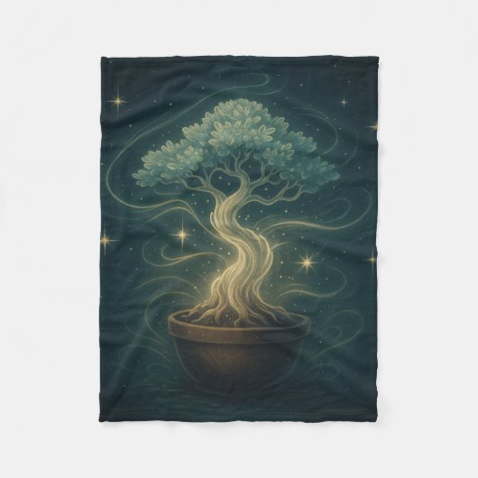 Couverture Polaire Mystique Bonsai Spirit Jeter Blanket - Enchantée (Devant)