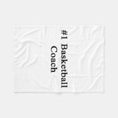 Couverture Polaire N° 1 entraîneur de basket-ball (Devant (Horizontal))