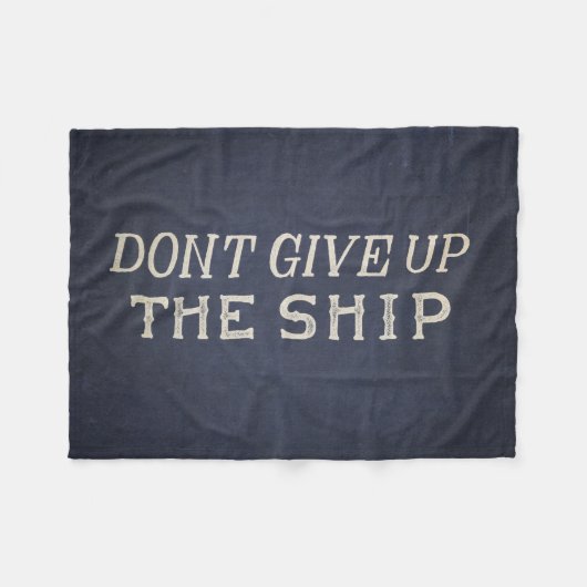 Couverture Polaire N'abandonnez pas le bateau (Devant (Horizontal))