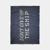 Couverture Polaire N'abandonnez pas le bateau (Devant)