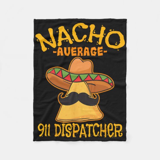 Couverture Polaire Nacho Appelant 911 Mexicain Messager Cin (Devant)