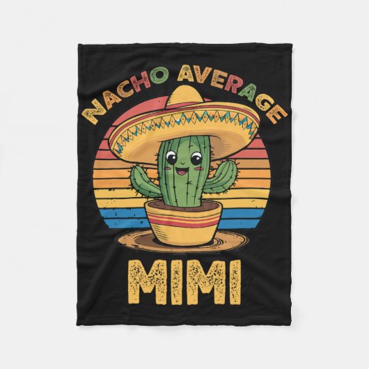 Couverture Polaire Nacho Average Mimi appariement mexicain Cinco De M (Devant)