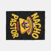 Couverture Polaire Nacho Average Pastor Funny Christian  (Devant (Horizontal))